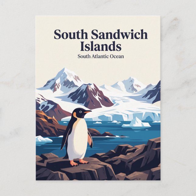 Sydsandwichöarna Vykort (Framsida)