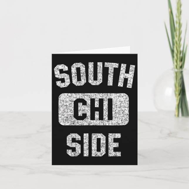 Sydside Chi Gym Stil Distress White Print Kort (Framsida)
