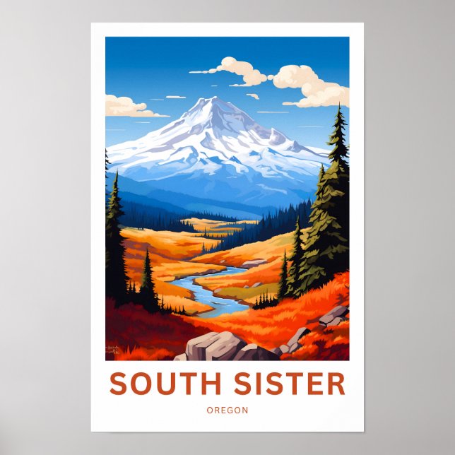 Sydsister Oregon Travel Skriv ut Poster (Framsidan)