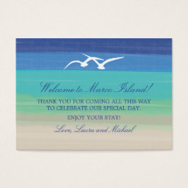 Sydsjön och Fiskmås | Märkre för bröllopsförmån Visitkort