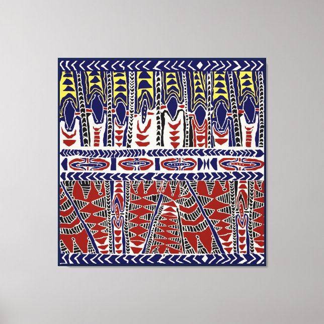 Sydsjön Samoa Batik Canvastryck (Framsida)