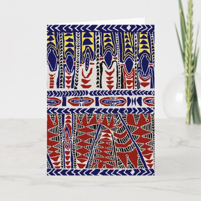 Sydsjön Samoa Batik Kort (Framsida)