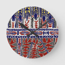 Sydsjön Samoa Batik Rund Klocka