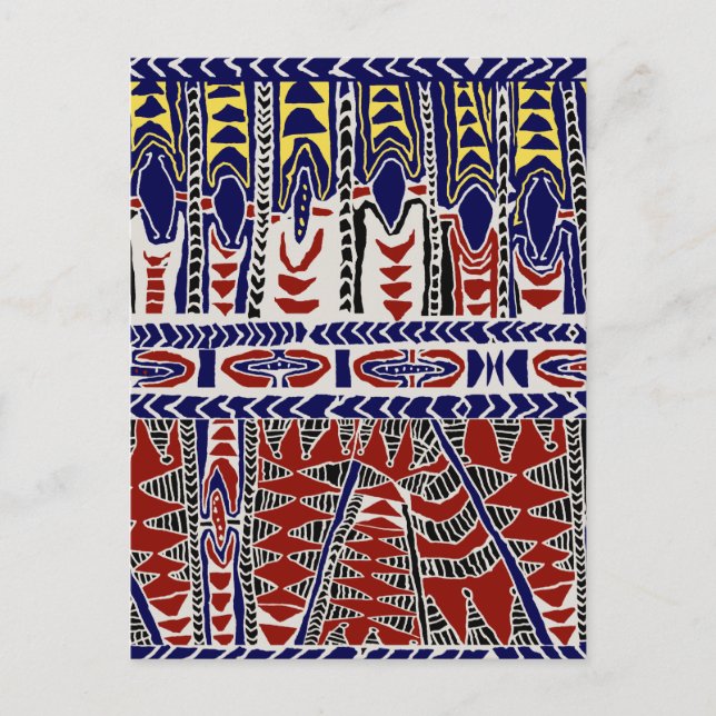 Sydsjön Samoa Batik Vykort (Framsida)