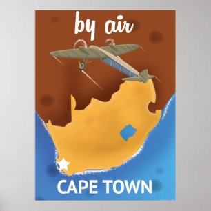Sydstadens Afrika Travel-affisch Poster