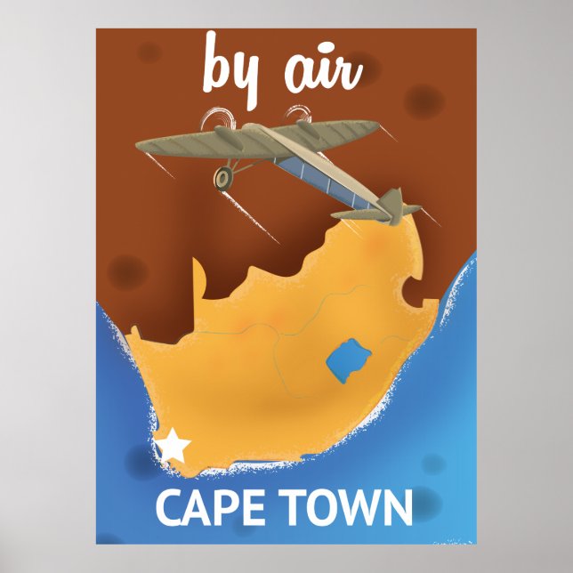 Sydstadens Afrika Travel-affisch Poster (Framsidan)