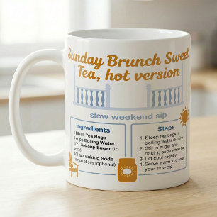 Sydstatsrecept på sött te med citron i masonburk kaffemugg