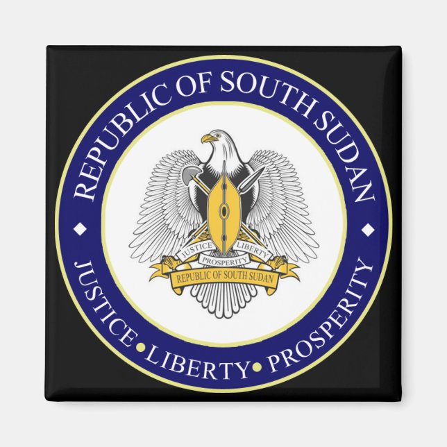 Sydsudan emblem magnet (Framsidan)