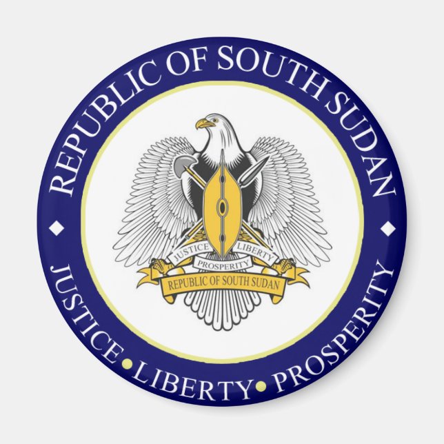 Sydsudan emblem magnet (Framsidan)