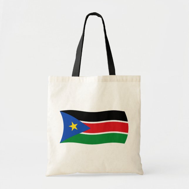 Sydsudan Flag Totebag Tygkasse (Framsidan)