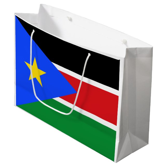 Sydsudan flagga (Framsidan Vinklad)