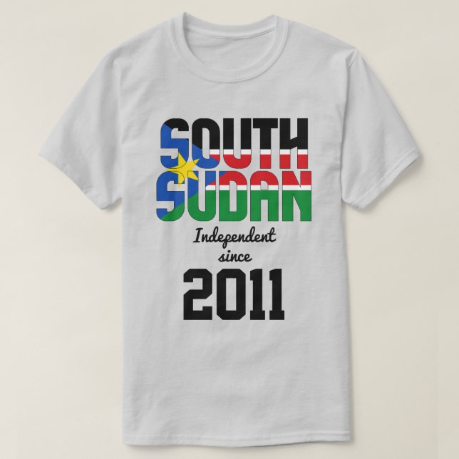 Sydsudan Flagga Independence Firande T Shirt (Design framsida)