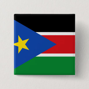 Sydsudan Flagga Knapp