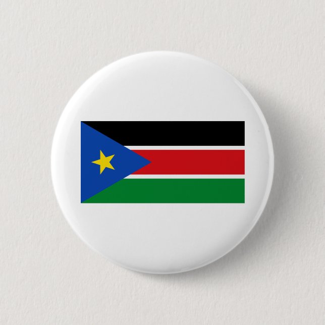 Sydsudan Flagga Knapp (Framsida)