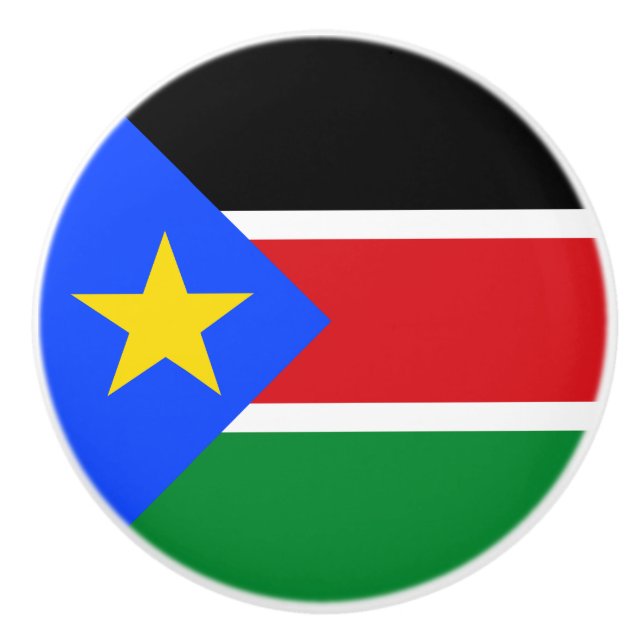 Sydsudan flagga knopp (Framsidan)