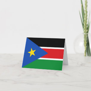 Sydsudan Flagga Kort