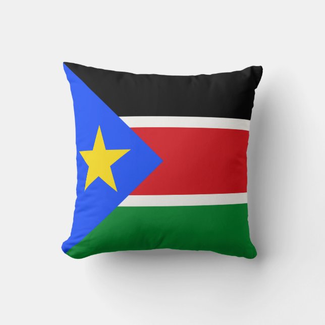 Sydsudan flagga kudde (Framsida)