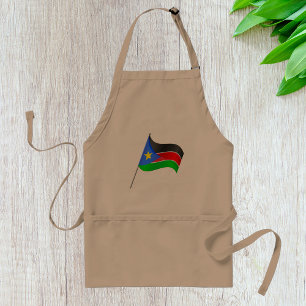 Sydsudan Flagga Land Färg Apron Förkläde