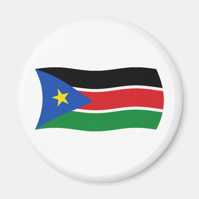 Sydsudan Flagga Magnet (Framsidan)