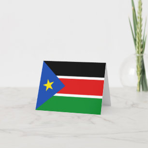 Sydsudan Flagga Notecard Kort