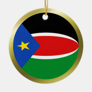Sydsudan Flagga Ornament