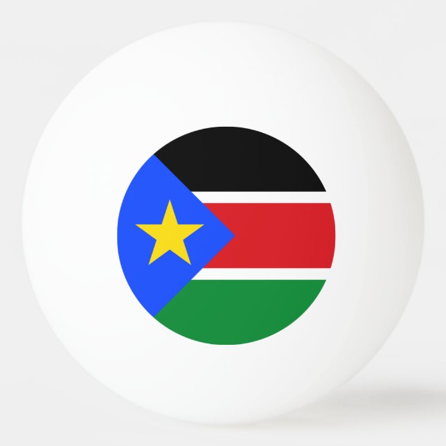 Sydsudan flagga pingisboll (Framsidan)