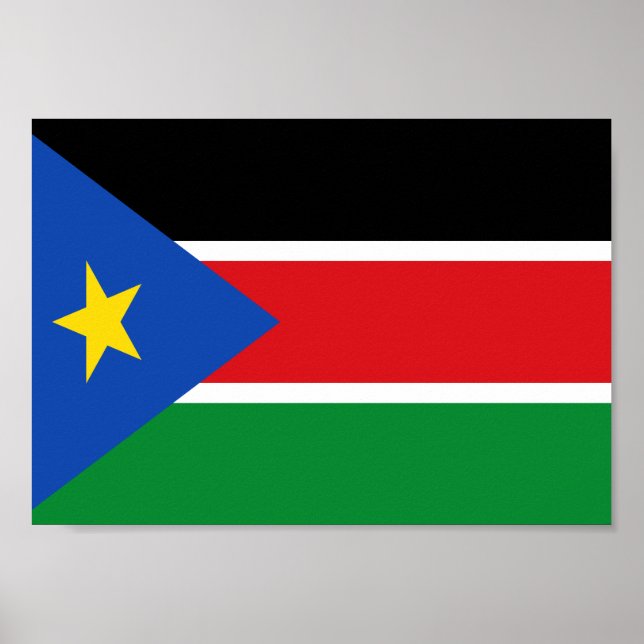 Sydsudan Flagga Poster (Framsidan)