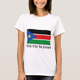 Sydsudan Flagga T Shirt