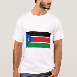 Sydsudan Flagga T Shirt