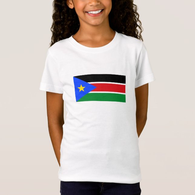 Sydsudan flagga t shirt (Framsida)