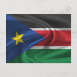 Sydsudan Flagga Vykort