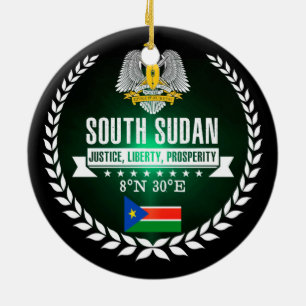 Sydsudan Julgransprydnad Keramik