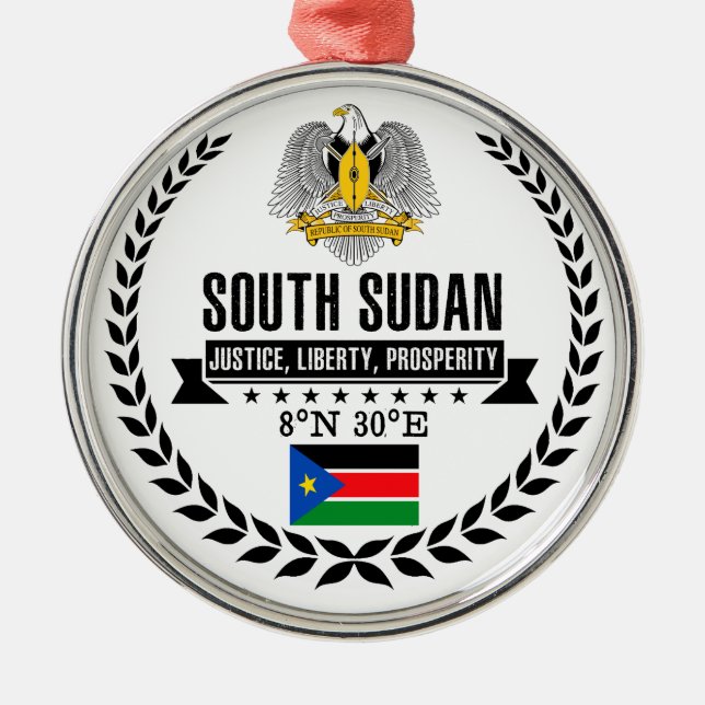 Sydsudan Julgransprydnad Metall (Framsidan)