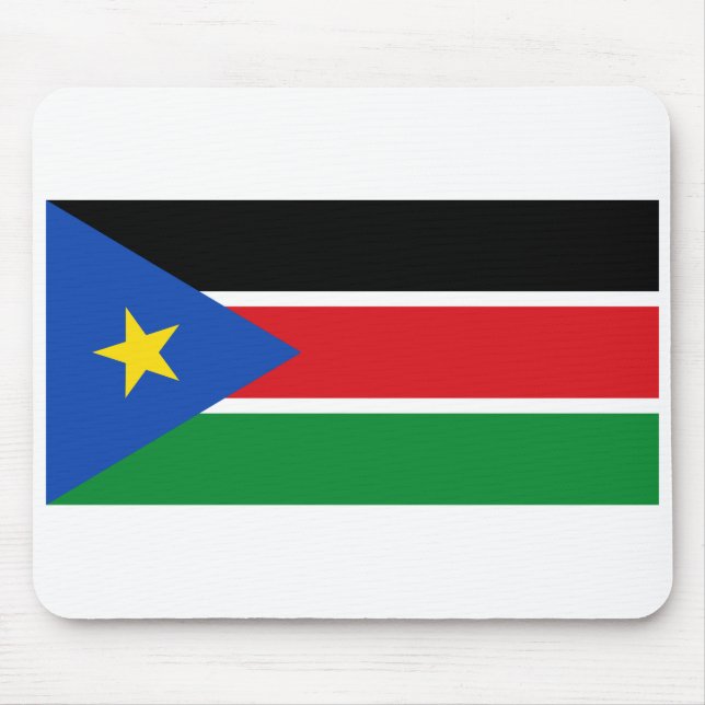 Sydsudan National Flagga Musmatta (Framsidan)