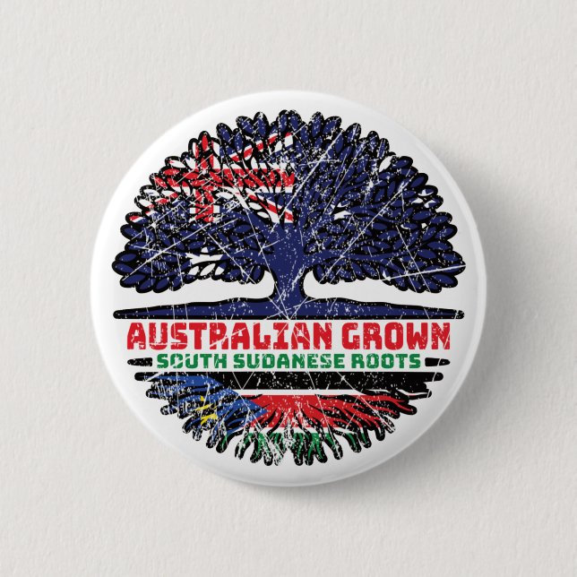 Sydsudan Sydsudanesiska Australien Knapp (Framsida)