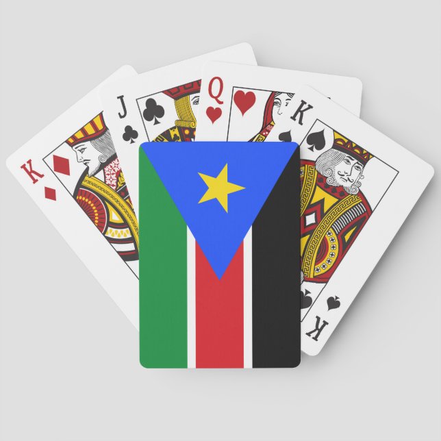 Sydsudanesiska flaggan casinokort (Baksidan)