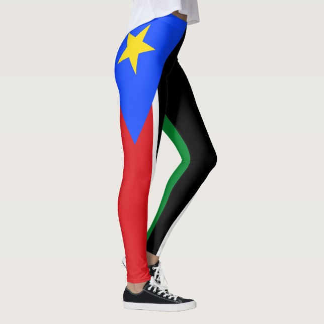 Sydsudanesiska flaggan leggings (Höger)