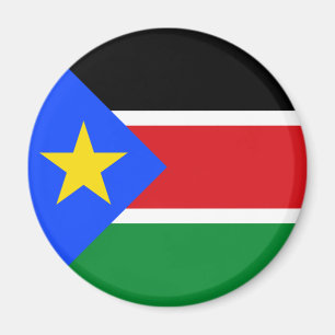 Sydsudanesiska flaggan magnet