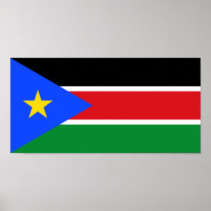 Sydsudanesiska flaggan poster