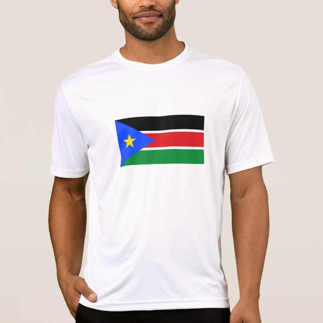 Sydsudanesiska flaggan t shirt (Framsida)