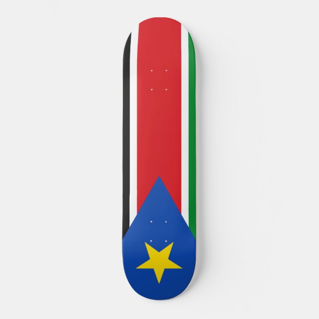 Sydsudans flagga (Afrika) Mini Skateboard Bräda 18,5 Cm (Framsida)