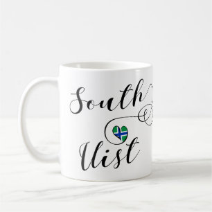 Sydsuist Flagga Heart, Yttre Hebrider Kaffemugg
