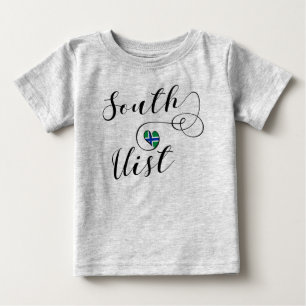 Sydsuist Flagga Heart, Yttre Hebrider T Shirt
