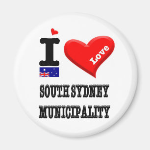 SYDSYDNEY MUNICIPALITY - I Kärlek Magnet