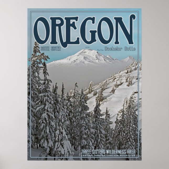 Sydsyster från Bachelor Butte Poster (Framsidan)