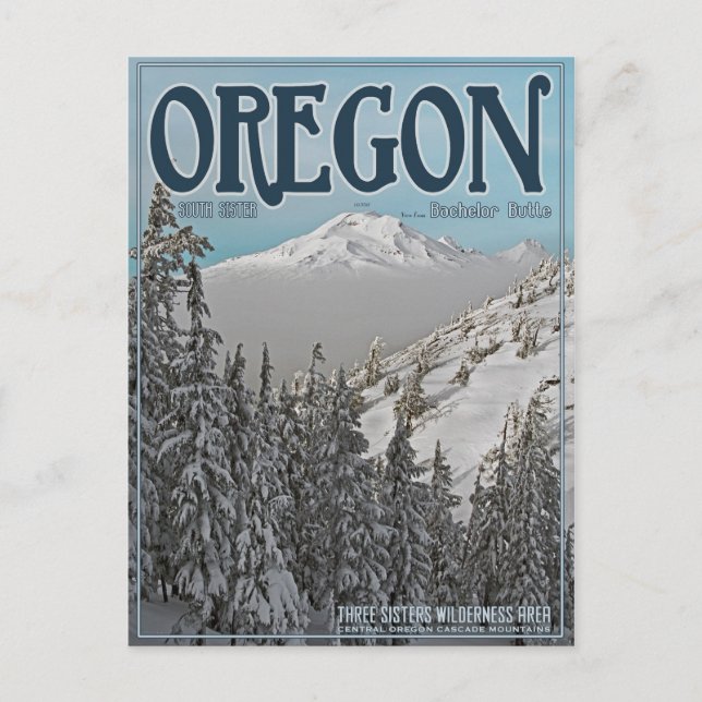 Sydsyster från Bachelor Butte Vykort (Framsida)