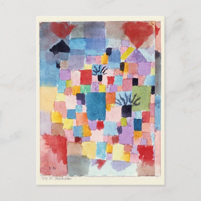 Sydträdgårdar | Paul Klee | Vykort (Framsida)