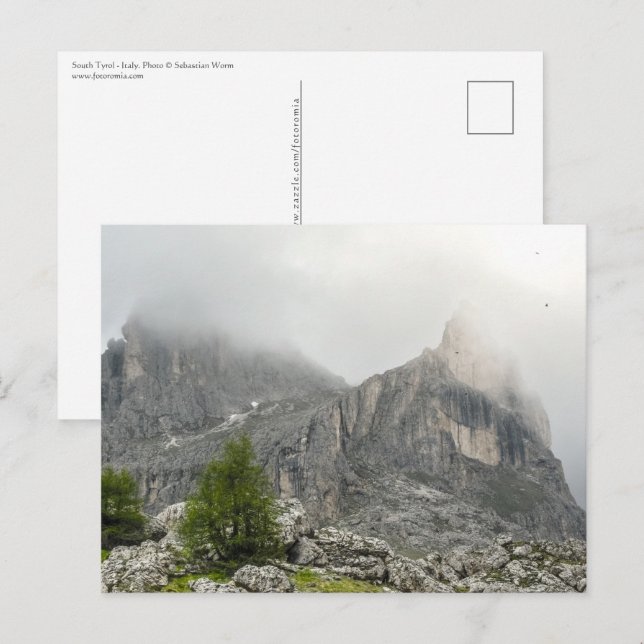 Sydtyrolen Italien Vykort (Fram/baksida)