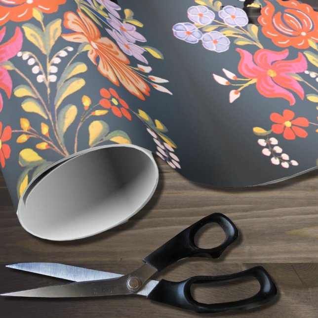 Sydungerska folkkonsten mönster presentpapper (Skapare uppladdad)