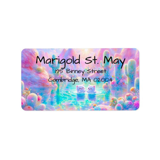 Sydväst  adressetikett (Framsidan)